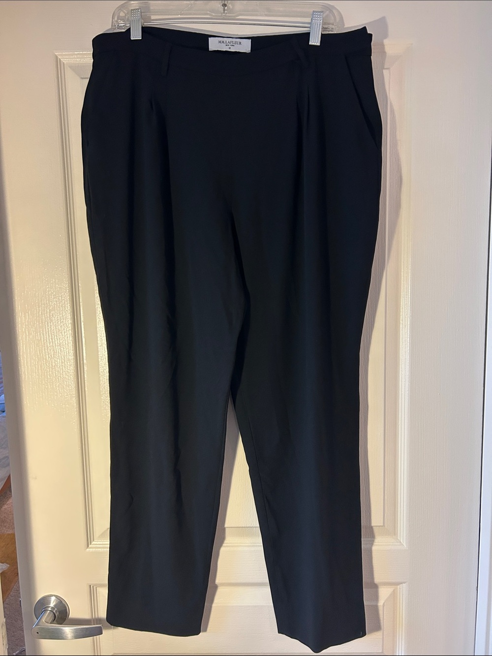 MM Lafleur Straight-Leg Black Trousers